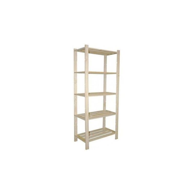 foto del prodotto scaffale pino grezzo 5r h170 l70 p30