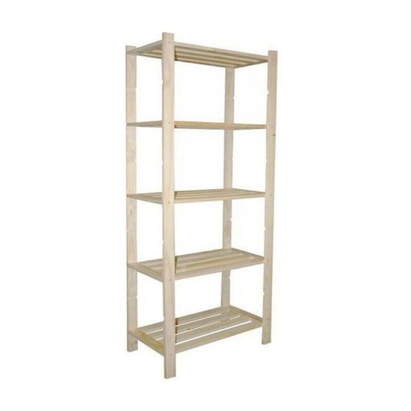 foto del prodotto scaffale pino grezzo 5r h170 l75 p40