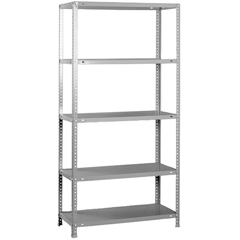 foto del prodotto scaffale portaoggetti, 2000x1000x300 mm, 5 ripiani, capacità di carico e punto di flessione 100 kg, metallo, scaffale da garage, grigio - comfort