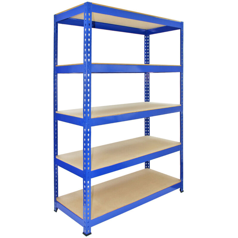 foto del prodotto scaffale q rax in acciaio senza bulloni blu 120cm x 50cm x 182,5cm monster racking