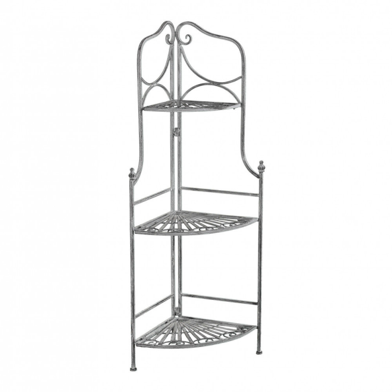 foto del prodotto scaffale rosalie 3 piani bianco ossidato