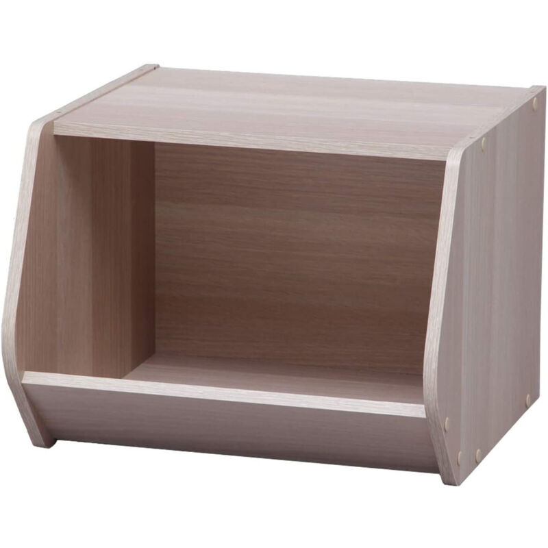 foto del prodotto scaffale, scatola portaoggetti in legno, mobili occasionali, multifunzionale, impilabile, design, solido, ufficio, camera da letto, soggiorno stack