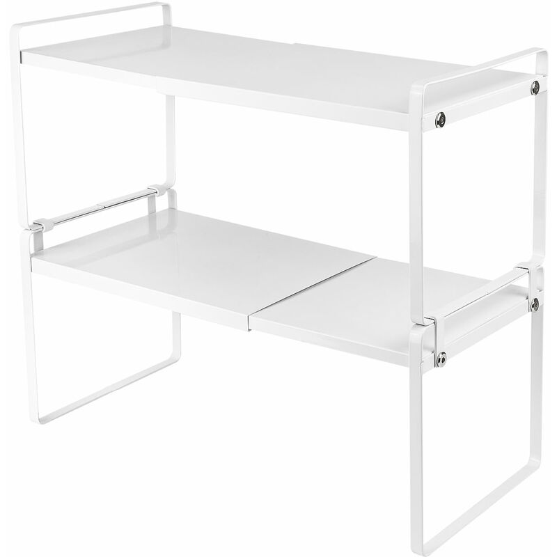 foto del prodotto scaffale sottolavello cucina 2 livelli, organizer sottolavello espandibile , multifunzionale mensola bagno, rganizing rack per cucina camera da letto