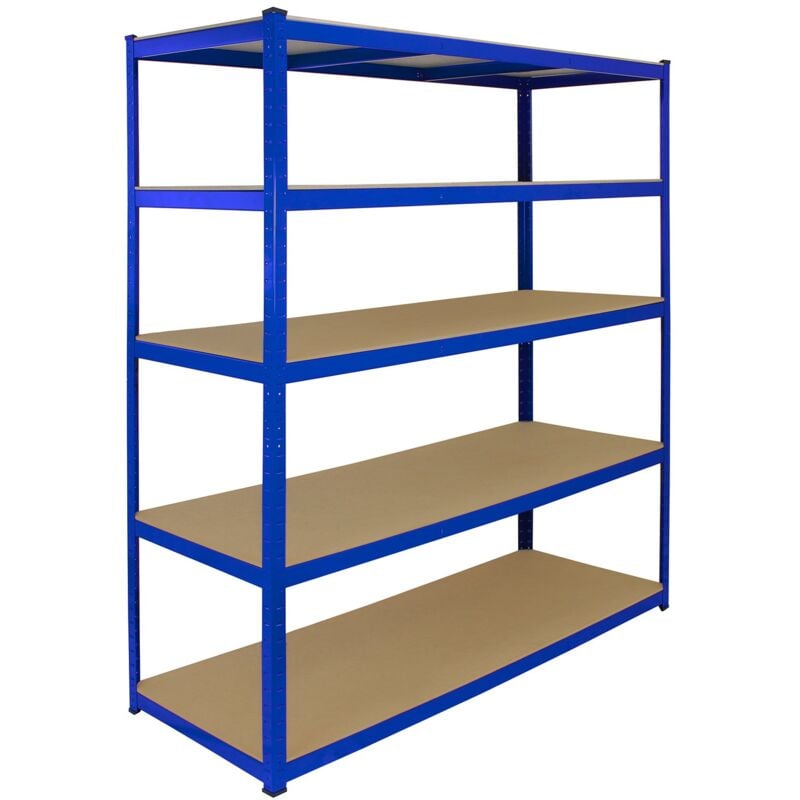 foto del prodotto scaffale t rax in acciaio senza bulloni blu 160cm x 60cm x 180cm monster racking