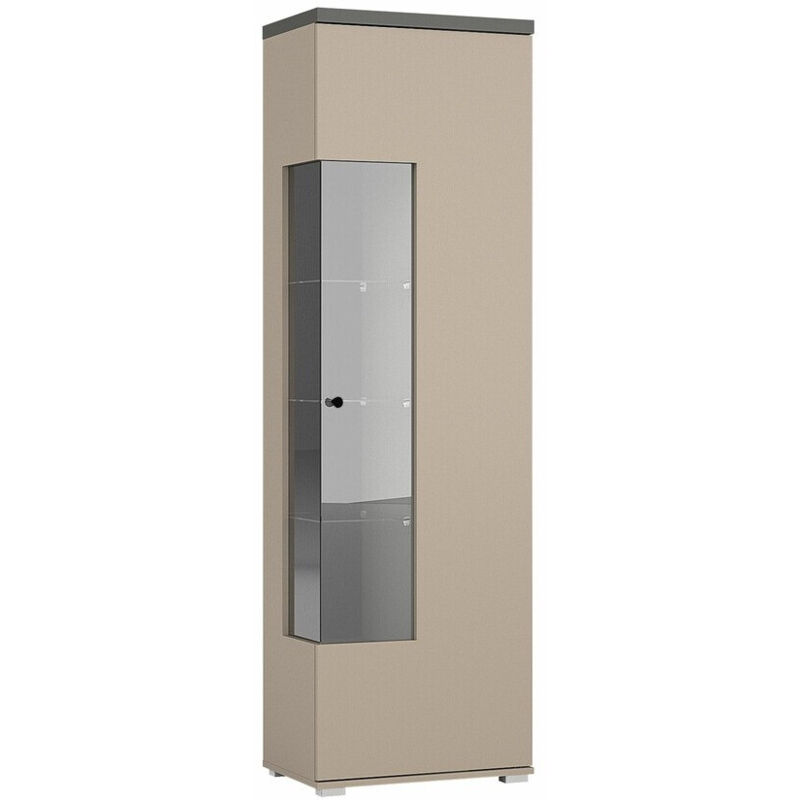 foto del prodotto scaffale virvele 103 , chiuso, con porte, vetro, truciolare laminato, il numero di porte 0, numero di cassetti 0, 180x55x36cm, led senza