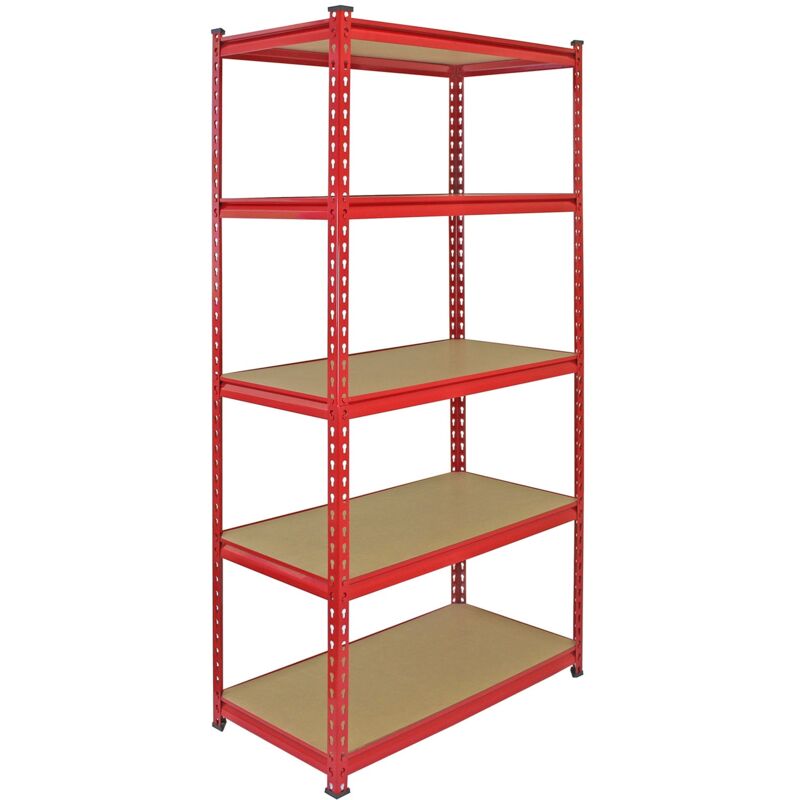 foto del prodotto scaffale z rax in acciaio senza bulloni rosso 90cm x 45cm x 183cm monster racking