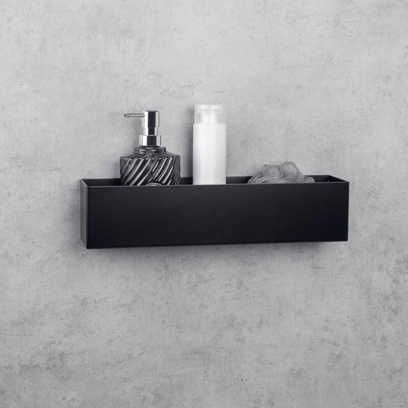 foto del prodotto scaffali da bagno, in alluminio, nero, basket 40 cm daske