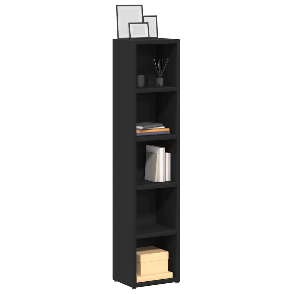 foto del prodotto scaffali porta cd 2 pz neri 21x16x93,5 cm legno multistratocod mxl 73097