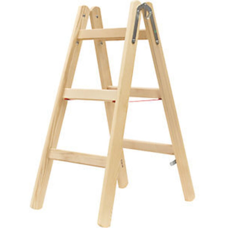 foto del prodotto scala a libro in legno con pioli accessibili da hymer