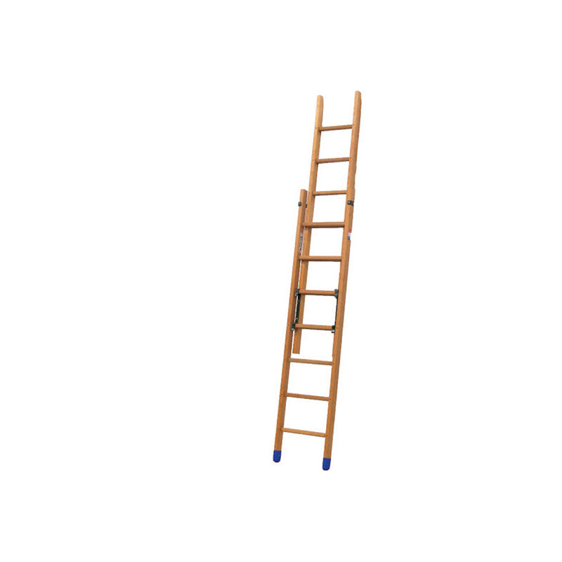 foto del prodotto scala a sfilo manuale, 2 elementi in legno lunghezza posizione scala semplice 3.50m lunghezza posizione scala doppia 2.25m bcm2 225