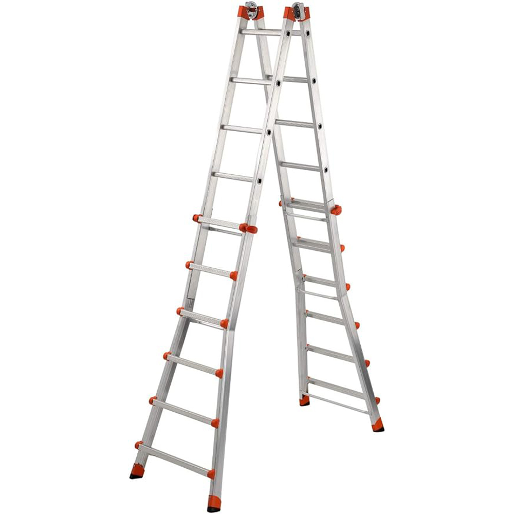 foto del prodotto scala alluminio telescopica multifunzione gradini 6 6 peppina 150kg gigantissima gierre al060