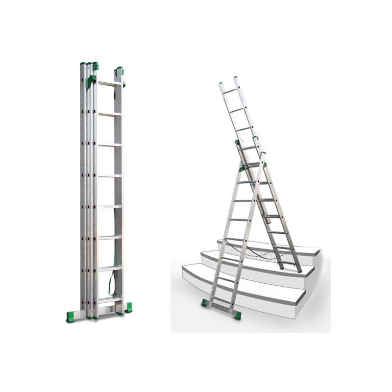 foto del prodotto scala componibile 3 tronchi lunghezza 7.11m 7811