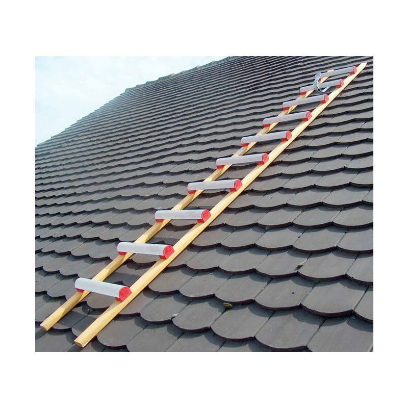 immagine 0 del prodotto scala da tetto legno alluminio interasse 25cm 4.50m di lunghezza him4138.25.450