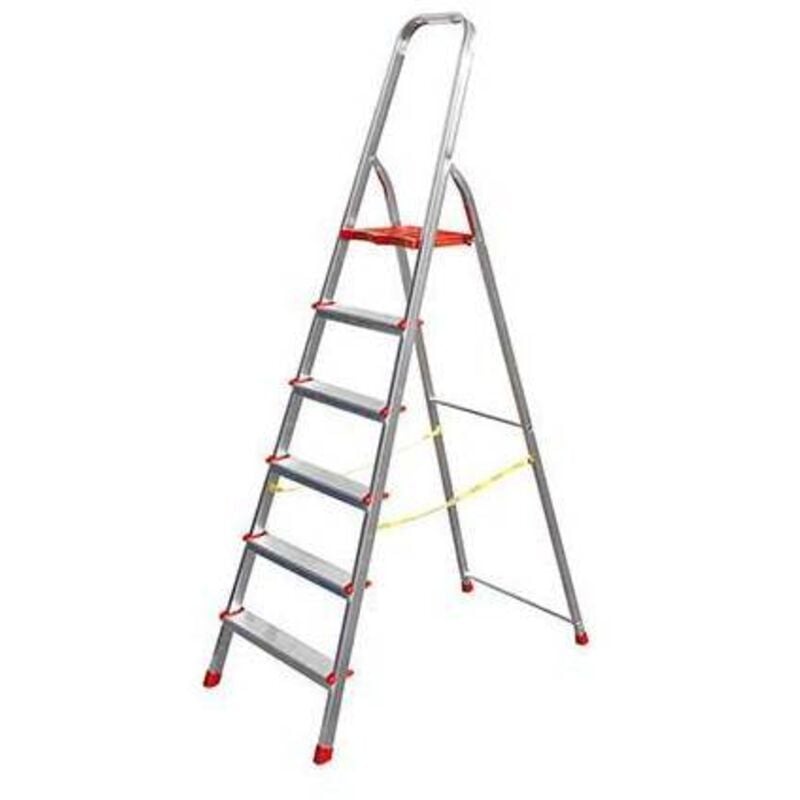 foto del prodotto scala domestica in alluminio giza en 131 misura 4 gradini - h. al piano 0,88 m