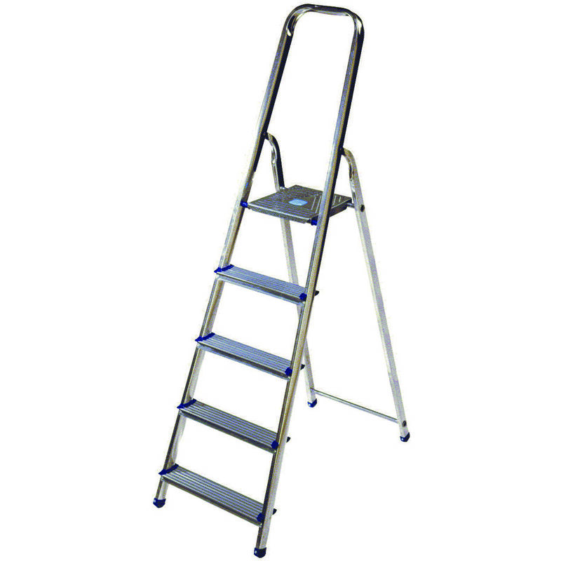 foto del prodotto scala in alluminio k100 d.lgs.81 08 3 gradini cm.44x6,9x133h 62h pedana kg.3,10