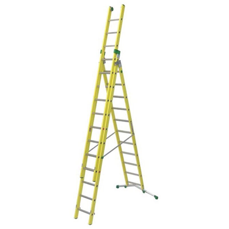 foto del prodotto scala isolante componibile 3 elementi alt. massima di lavoro in posizione scala semplice 9.90m posizione scala doppia 5.60m v380 3