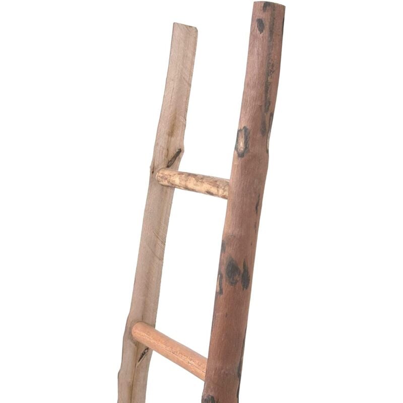 foto del prodotto scala legno porta asciugamani 154x40x6 cm scala legno decorativa scala porta asciugamani bagno da terra biscottini