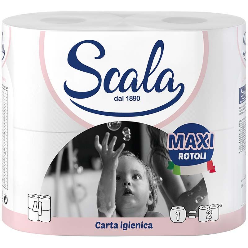 foto del prodotto scala maxi carta igienica, conf. 4 rotoli