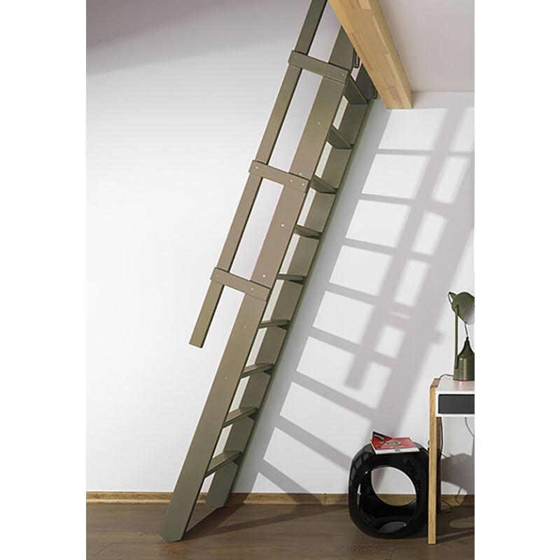 foto del prodotto scala per soppalco msp 59cm colore beige grigio ral 7006 msp r7006