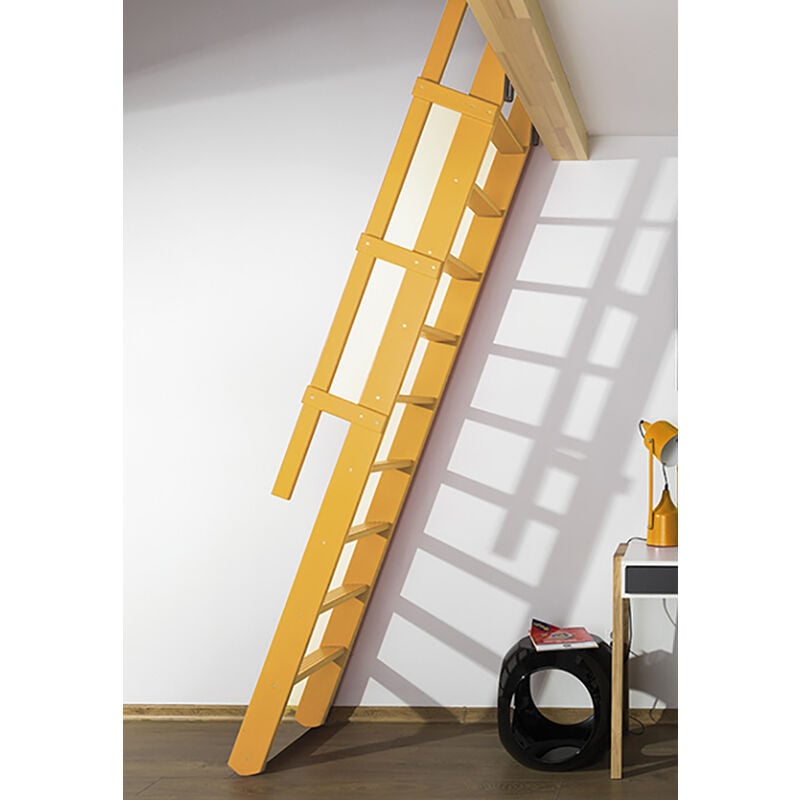foto del prodotto scala per soppalco msp 59cm colore giallo zafferano ral 10 msp r1017