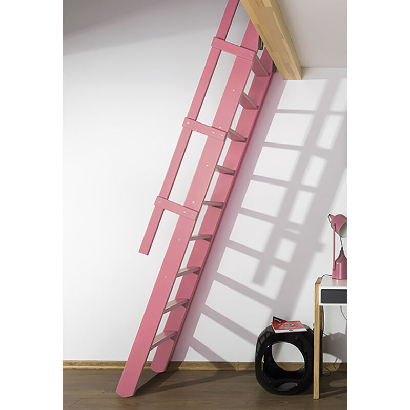 foto del prodotto scala per soppalco msp 59cm colore rosa chiaro ral 3015 msp r3015