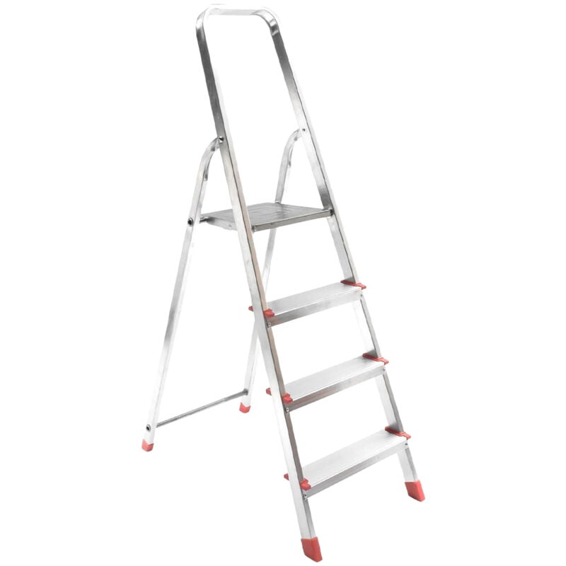 foto del prodotto scala pieghevole scab in alluminio 4 gradini 47 x 79 x 147,5 cm fai da te