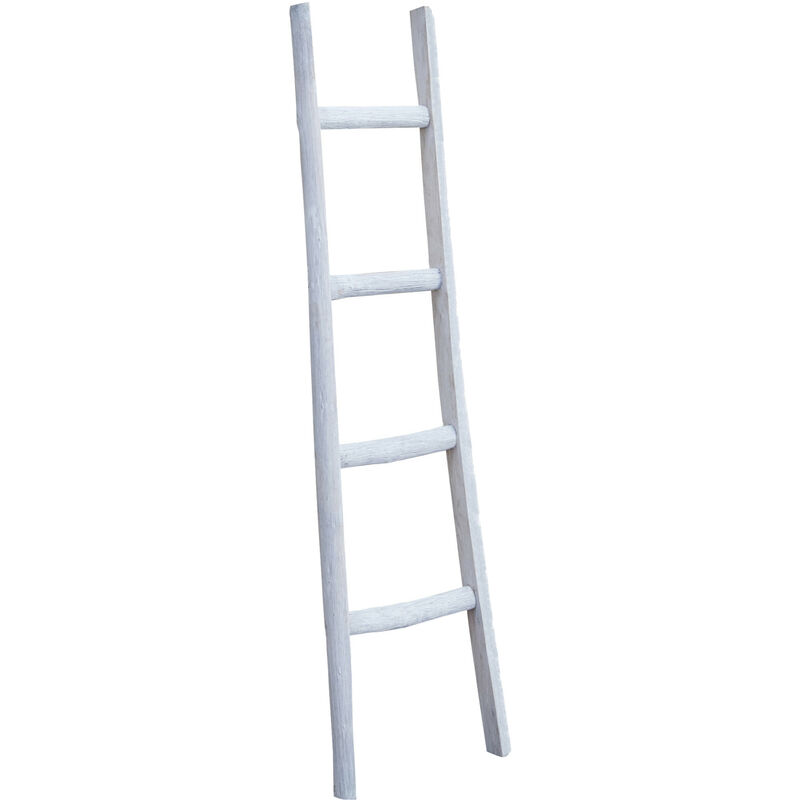 foto del prodotto scala porta asciugamani legno bagno da terra da parete a muro scaletta portasciugamani decorativa bambù porta oggetti libreria