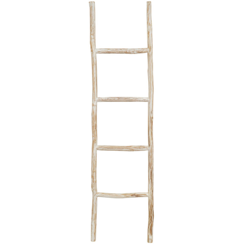 foto del prodotto scala porta asciugamani legno bagno moderno da terra da parete a muro decorativa scaletta portasciugamani porta oggetti e vasi