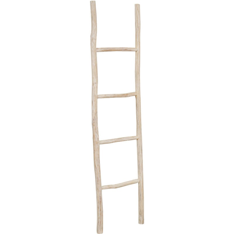 foto del prodotto scala porta asciugamani legno bagno moderno da terra da parete a muro decorativa scaletta portasciugamani porta oggetti libreria
