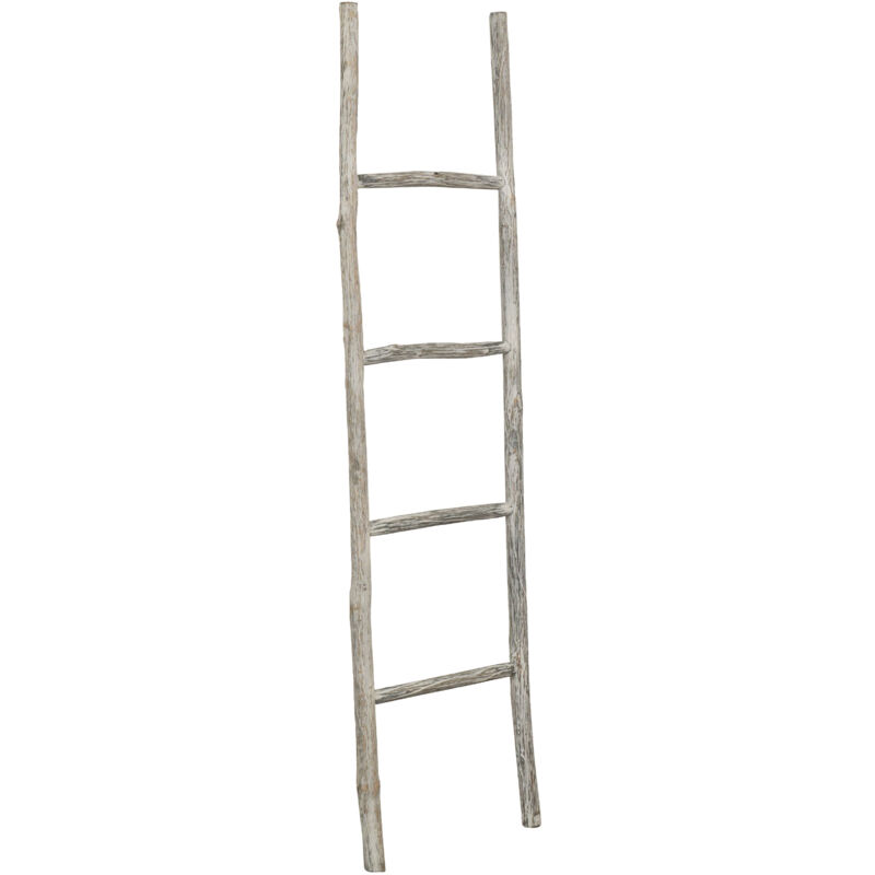 foto del prodotto scala porta asciugamani legno bagno moderno da terra da parete a muro decorativa scaletta portasciugamani porta oggetti libreria