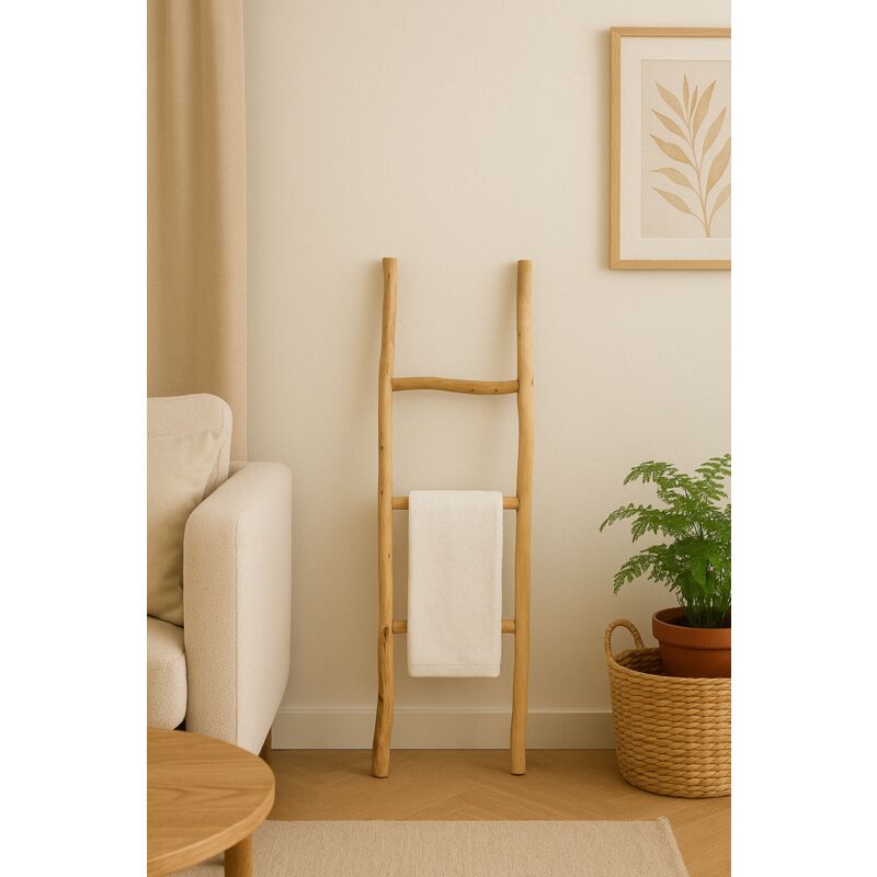 foto del prodotto scala porta asciugamani legno bagno moderno da terra scaletta portasciugamani da parete a muro decorativa appendi asciugamani