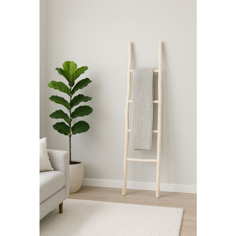 foto del prodotto scala porta asciugamani legno bagno moderno da terra scaletta portasciugamani da parete a muro decorativa appendi asciugamani