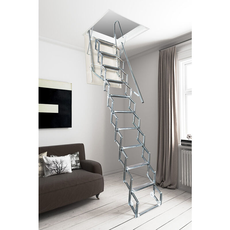 foto del prodotto scala retrattile a soffietto – botola da 90x70 cm - aci-sve300/90x70