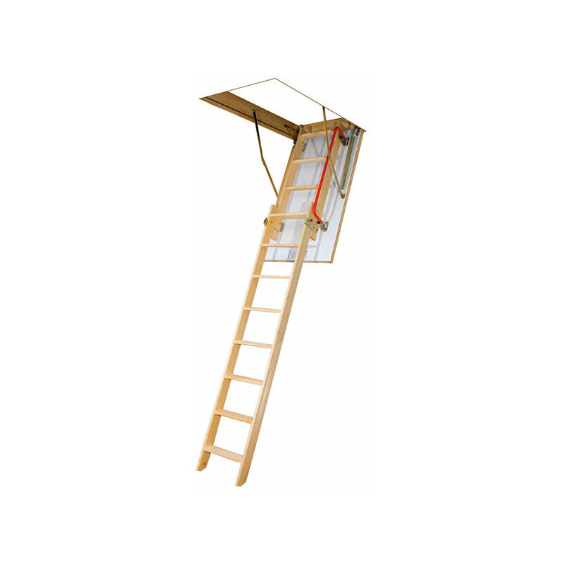 foto del prodotto scala retrattile in legno scorrevole dimensioni foro 70x140cm ldk70140 305