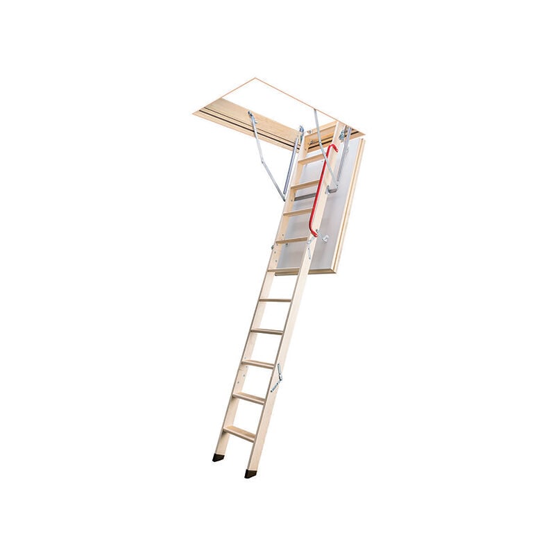 foto del prodotto scala retrattile isolante altezza soffitto 3.05m lungh 1.30m a 1.40m ltk70140 3