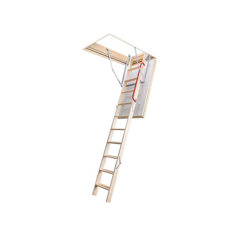 foto del prodotto scala retrattile termoisolata altezza min max soffitto 2.53m 2.80m. foro 70x100cm ltk70100 2