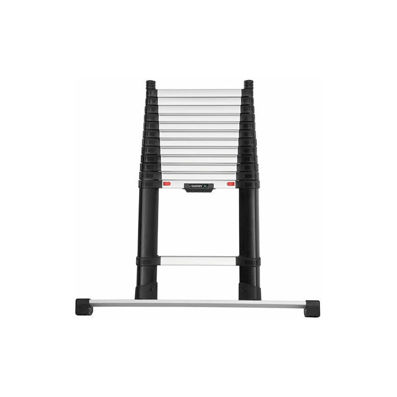 foto del prodotto scala telescopica 4.10m con stabilizzatori - gradini di 50mm - altezza mass. di lavoro 4.90m - tel-72241stab