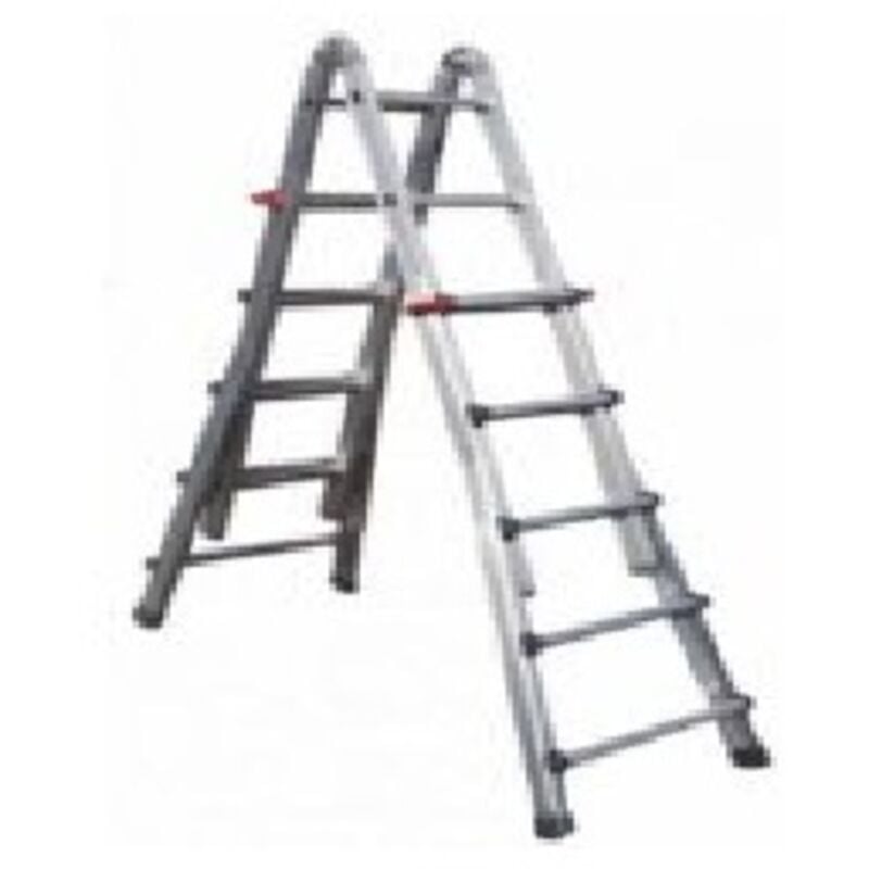 foto del prodotto scala telescopica 8 8 gradini in alluminio