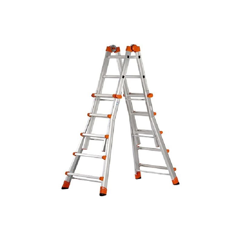 foto del prodotto scala telescopica gierre 5 5 kg150 10 10 max 570 cm in alluminio made in italy