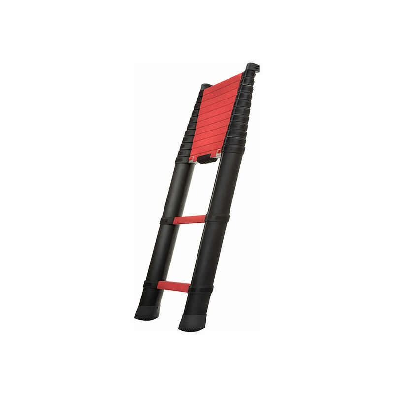 foto del prodotto scala telescopica pompiere 11 gradini - lunghezza 3.50m - altezza mass. di lavoro 4.30m - tel-70735-501