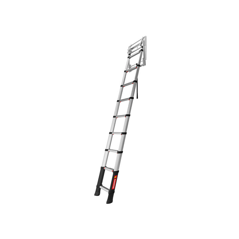 foto del prodotto scala telescopica retrattile 10 gradini altezza da 2,55 a 3.00m tel 72527