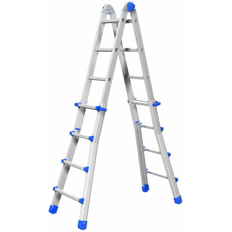 foto del prodotto scala telescopica trasformabile in alluminio marchetti equ45 9 9 fino a 4,35 mt