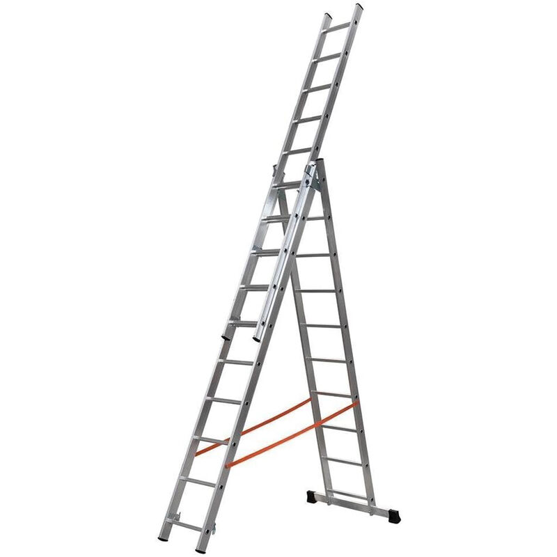 foto del prodotto scala trasformabile tripla 10gradini 3elementi allungabile acciaio modula gierre