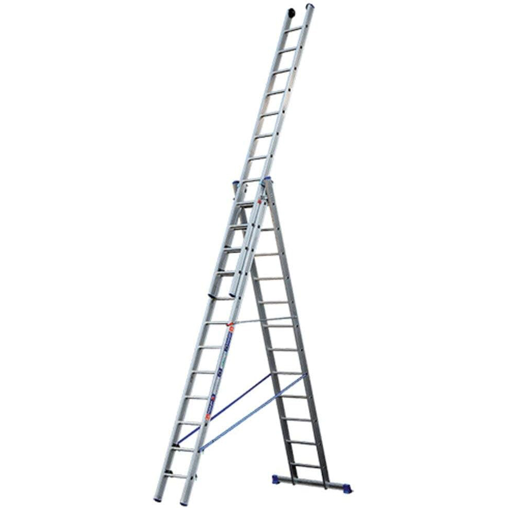 foto del prodotto scala trasformabile tripla 7 gradini 3 elementi allungabile acciaio modula gierre al405