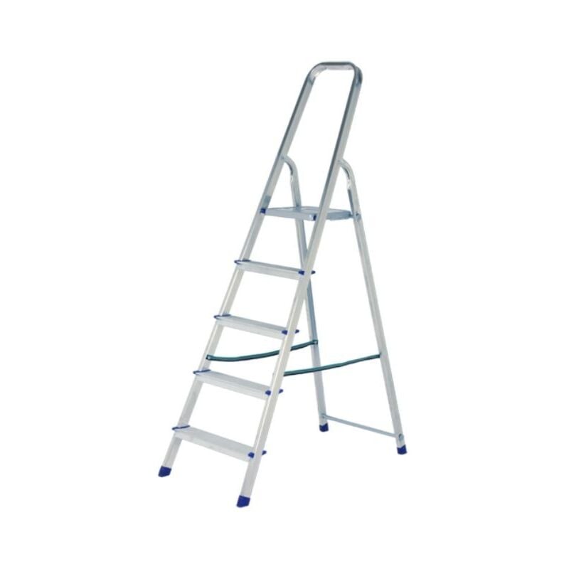 foto del prodotto scala valentina domestica in alluminio a 5 gradini portata max 150 kg richiudibile leggera certificata