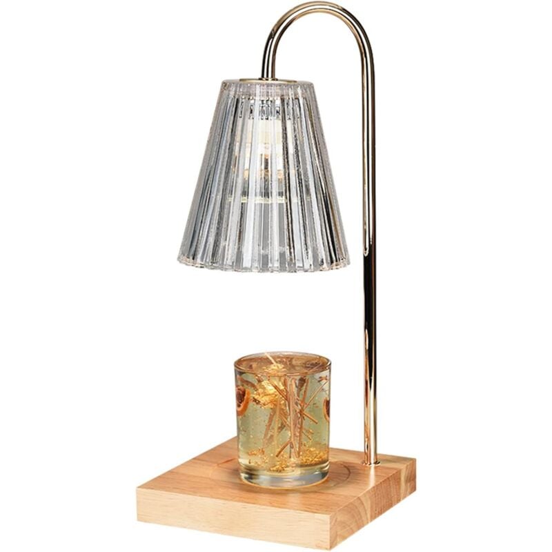 immagine 0 del prodotto scalda candele, bruciatore, lampada di fusione, lampada profumata, base in legno, luce notturna, portacandele, ornamenti per la decorazione della