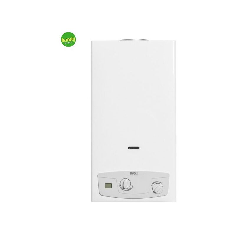 foto del prodotto scaldabagno a gas tiraggio naturale modello acquaproject blue lt14 gpl 24,4 kw baxi