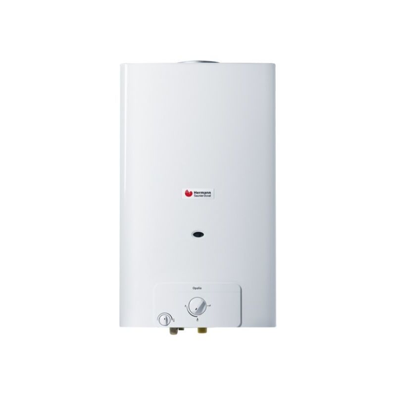 foto del prodotto scaldabagno a gas tiraggio naturale modello opalia c low nox 14l gpl 10,2 22,1 kw hermann saunier duval