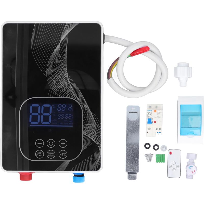 foto del prodotto scaldabagno elettrico 6000w mini scaldabagno istantaneo automodulante 55 c ipx4 scaldabagno istantaneo impermeabile per cucina gistuch