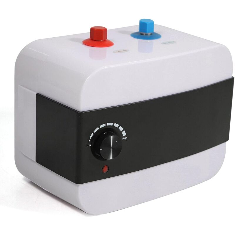 foto del prodotto scaldabagno elettrico da 1500 w, 65 c, 220 v, 6 l, abs sotto il lavandino con funzione di protezione dal calore, adatto per cucina, ristorante,